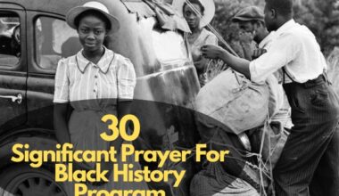 Prayer For Black History Program