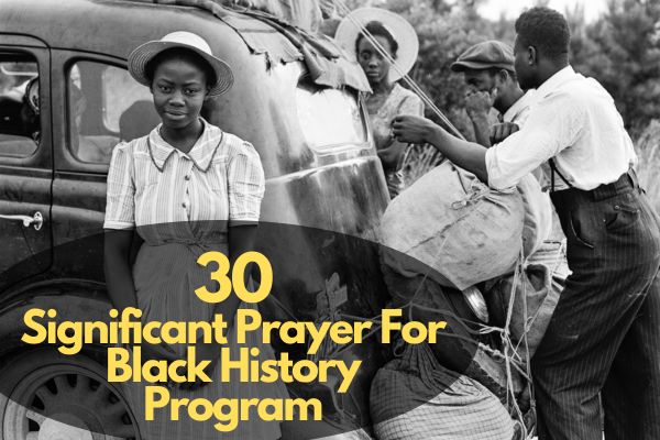 Prayer For Black History Program