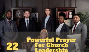 Prayer For Church Leadership