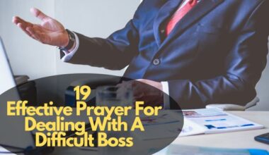 Prayer For Dealing With A Difficult Boss