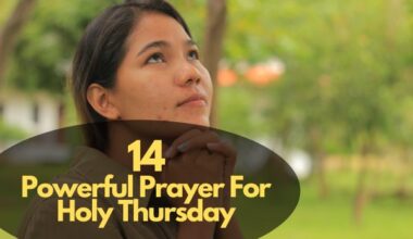 Prayer For Holy Thursday