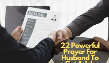 Prayer For Husband To Get A Job