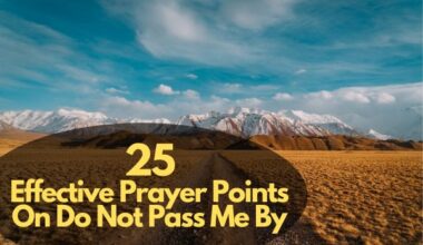 Prayer Points On Do Not Pass Me By