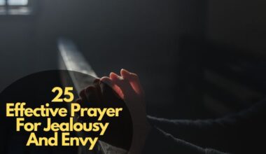 Prayer For Jealousy And Envy