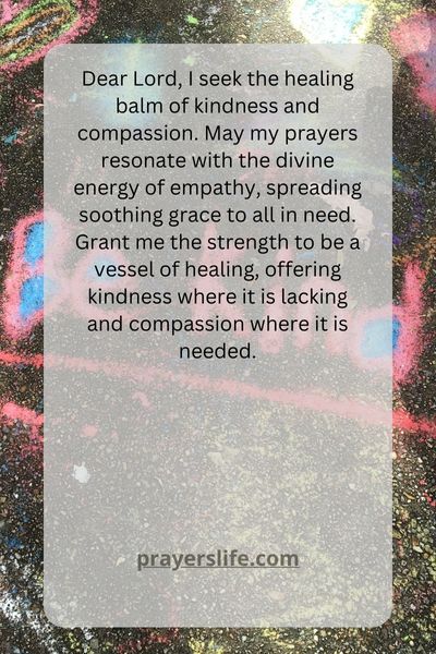 Prayer For Kindness And Compassion