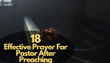 Prayer For Pastor After Preaching
