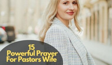 Prayer For Pastors Wife