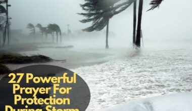 Prayer For Protection During Storm