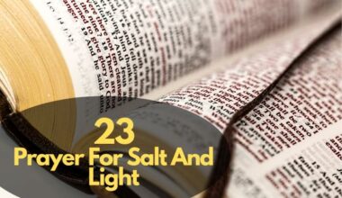 Prayer For Salt And Light
