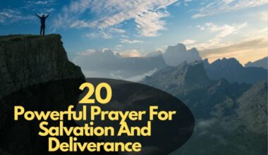 Prayer For Salvation And Deliverance