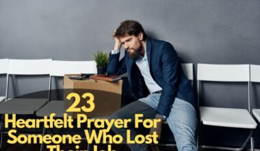 Prayer For Someone Who Lost Their Job