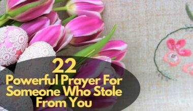Prayer For Someone Who Stole From You