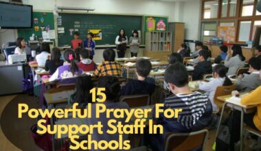Prayer For Support Staff In Schools