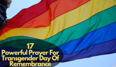 Prayer For Transgender Day Of Remembrance