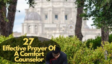 Prayer Of A Comfort Counselor