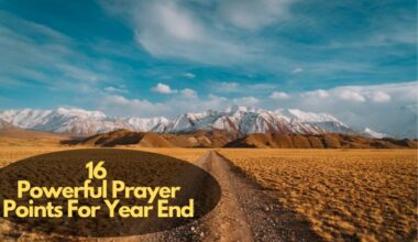 Prayer Points For Year End