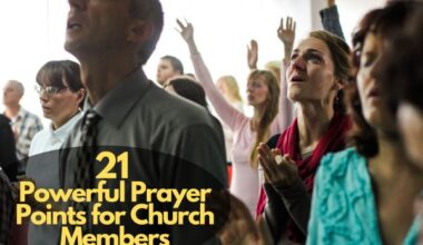 Prayer Points For Church Members