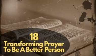 Prayer To Be A Better Person