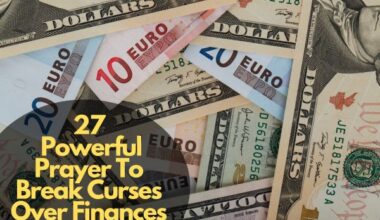 Prayer To Break Curses Over Finances