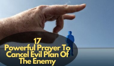 Prayer To Cancel Evil Plan Of The Enemy