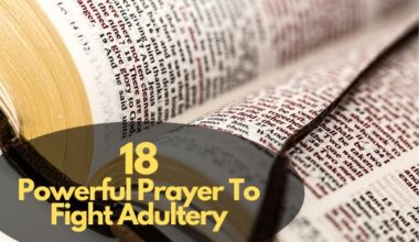 Prayer To Fight Adultery