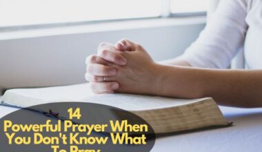 Prayer When You Don'T Know What To Pray