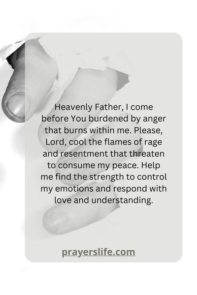 Prayer For Calming Angers Fire