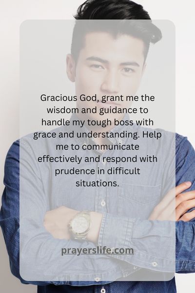 Prayer For Dealing With A Difficult Boss