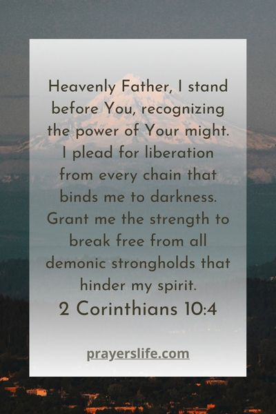Prayer For Liberation From Demonic Strongholds