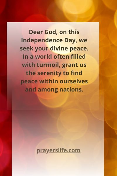 Prayer For Peace