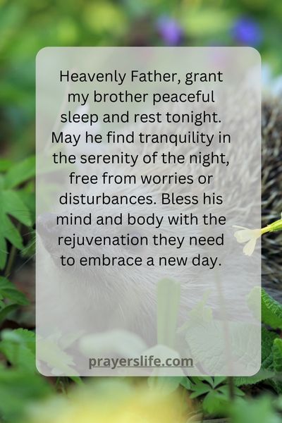 Prayer For Peaceful Sleep And Rest