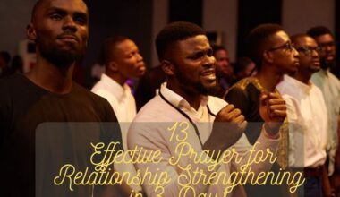 Prayer For Relationship Strengthening In 3 Days
