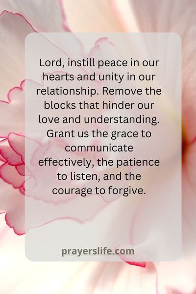 Prayer For Removing Relationship Blocks