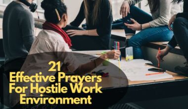 Prayers For Hostile Work Environment