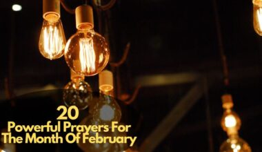 Prayers For The Month Of February