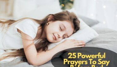 Prayers To Say Before Bed