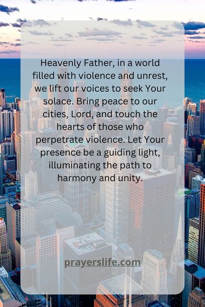 Prayers For Peace In Our Cities