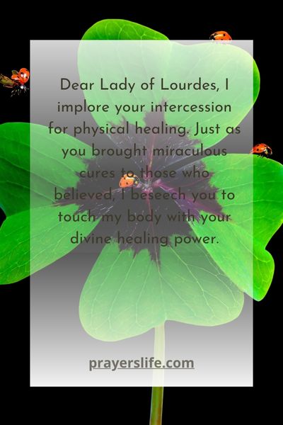 Prayers For Physical Healing At Lourdes