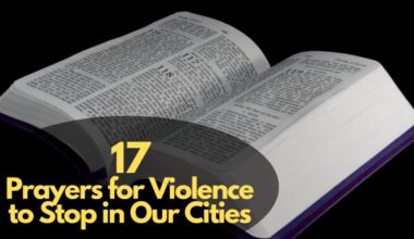Prayers For Violence To Stop In Our Cities