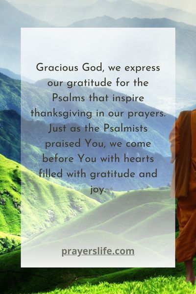 Prayers Of Gratitude Inspired By The Psalms
