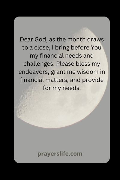 Praying For Financial Blessings As The Month Ends