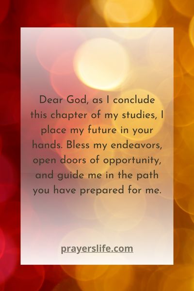 Praying For Future Endeavors
