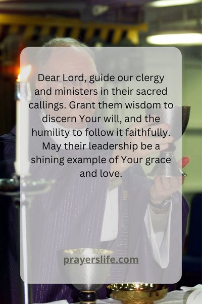 Praying For Guidance For Clergy And Ministers