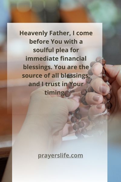 Praying For Immediate Financial Blessings