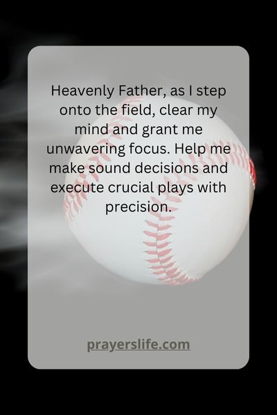 Praying For Mental Focus During Crucial Plays