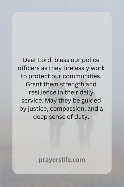 Praying For Police Officers In Their Daily Service