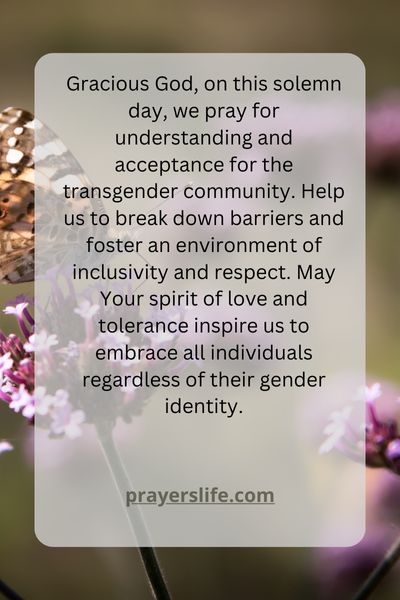 Praying For Understanding And Acceptance On Transgender Day Of Remembrance