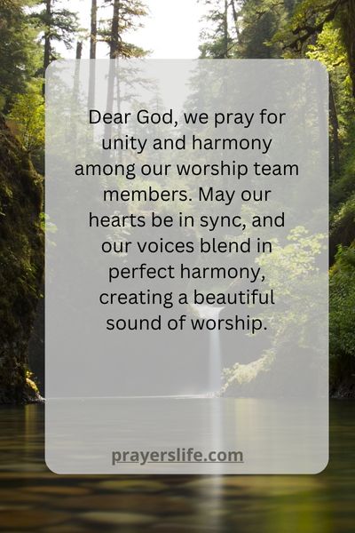 Praying For Unity And Harmony Among Worship Team