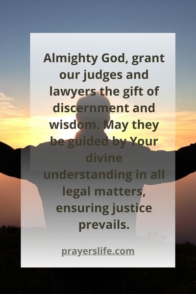 Praying For Wisdom And Discernment In Legal Matters