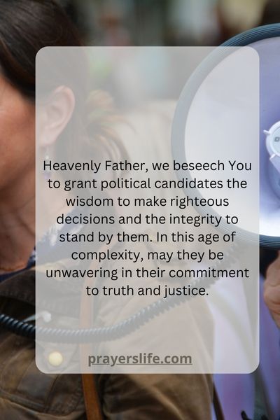 Praying For Wisdom And Integrity In Politics